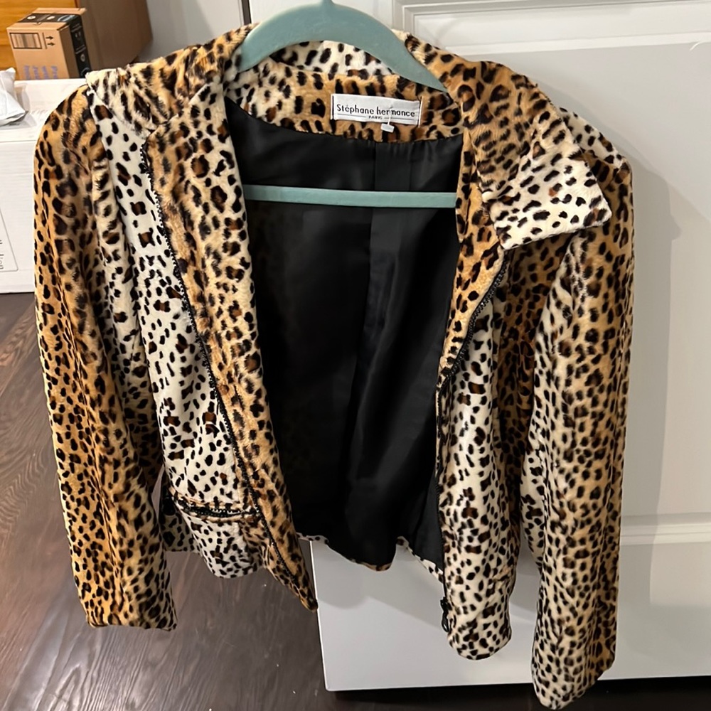 Vintage Paris Leopard Glam Jacket